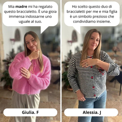 Braccialetti Cuore Madre–Figlia
