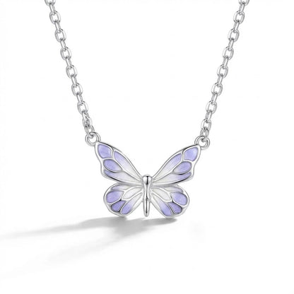 Naszyjnik Motyl “Niebieski Blask” – Świeci w Ciemności