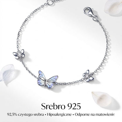 Bransoletka Motyl “Niebieski Blask” – Świeci w Ciemności