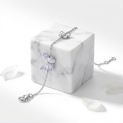 Bransoletka Motyl “Niebieski Blask” – Świeci w Ciemności